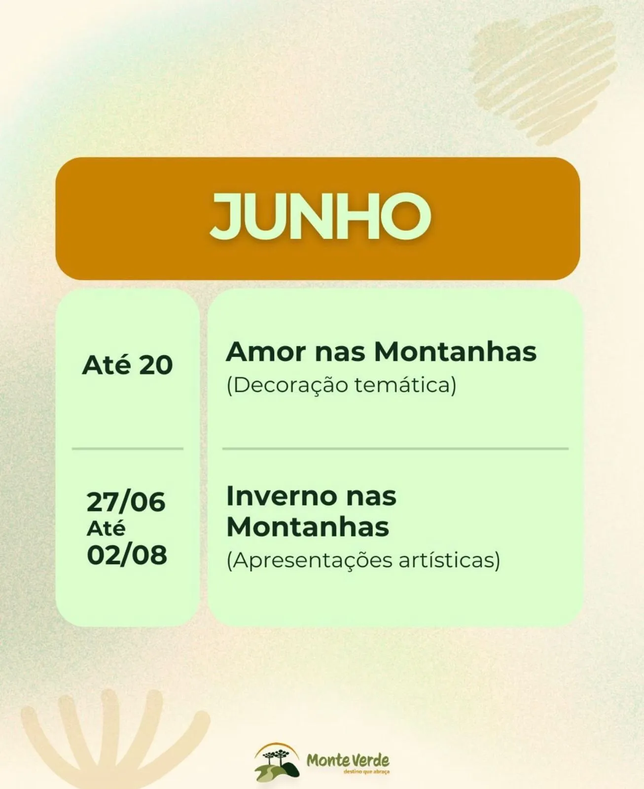 Programação Junho